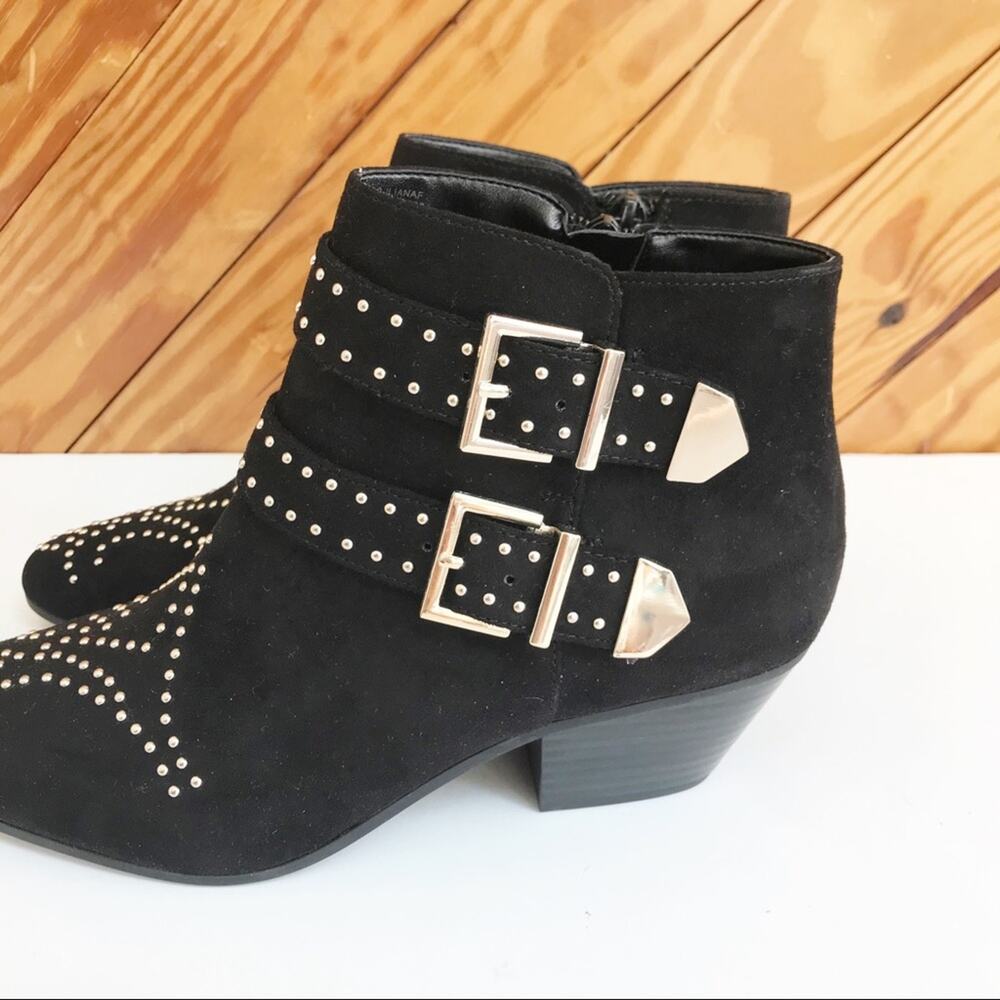 I.N.C Studded Ankle Boot Black - Picture 2 of 8